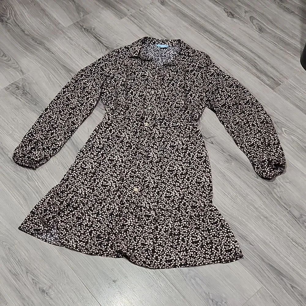 Draper James RSVP Button Front Knot Waist Dress